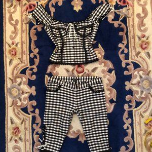 Betsey Johnson New York little bo peep gingham set